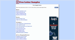 Desktop Screenshot of freelettersamples.com