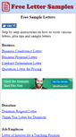 Mobile Screenshot of freelettersamples.com